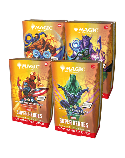 PREVENTA MTG [EN] MARVEL SUPER HEROES - COLLECTOR COMMANDER DECK DISPLAY