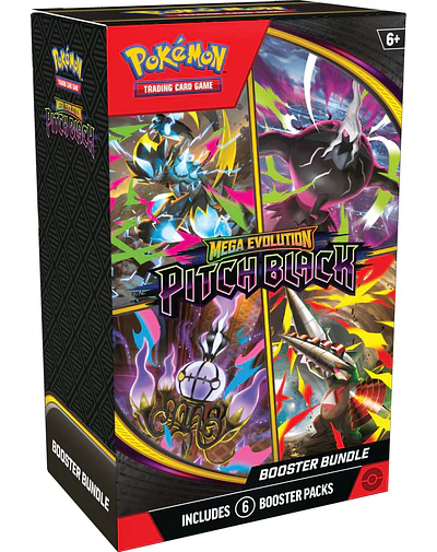 PREVENTA POKEMON TCG MEGA EVOLUTION - PITCH BLACK - BOOSTER BUNDLE INGLÉS