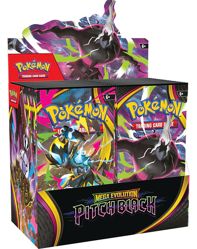 PREVENTA POKEMON TCG MEGA EVOLUTION - PITCH BLACK - BOOSTER BOX INGLÉS