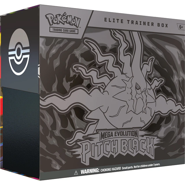 PREVENTA POKEMON TCG MEGA EVOLUTION - PITCH BLACK - ELITE TRAINER BOX INGLÉS 1