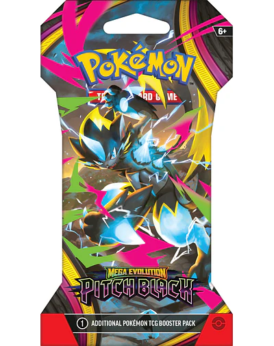 PREVENTA POKEMON TCG MEGA EVOLUTION - PITCH BLACK - SLEEVED BOOSTER INGLÉS