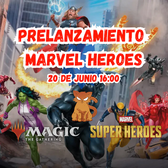 Prelanzamiento Magic The Gathering Marvel Heroes 