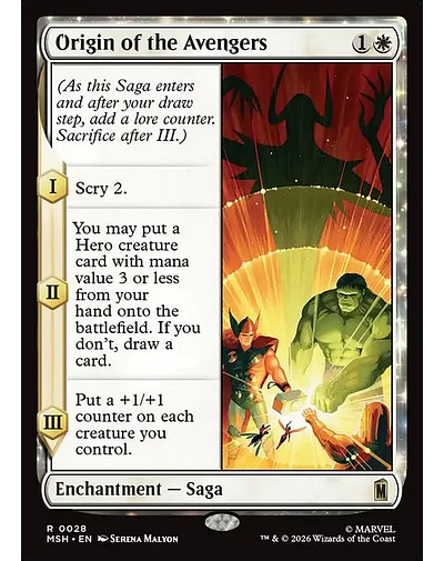 Origin of the Avengers - 0028 - Inglés - Foil
