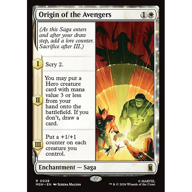 Origin of the Avengers - 0028 - Inglés - Foil