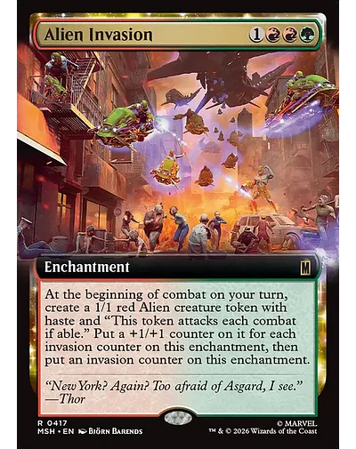 Alien Invasion - 0417 - Inglés - Foil