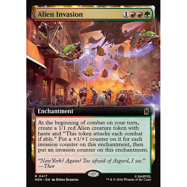 Alien Invasion - 0417 - Inglés - Foil