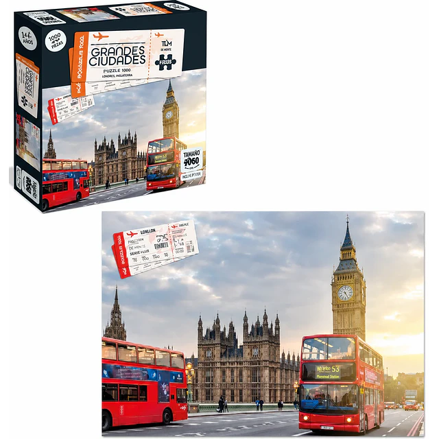 Puzzle 1000 piezas - Grandes ciudades  2