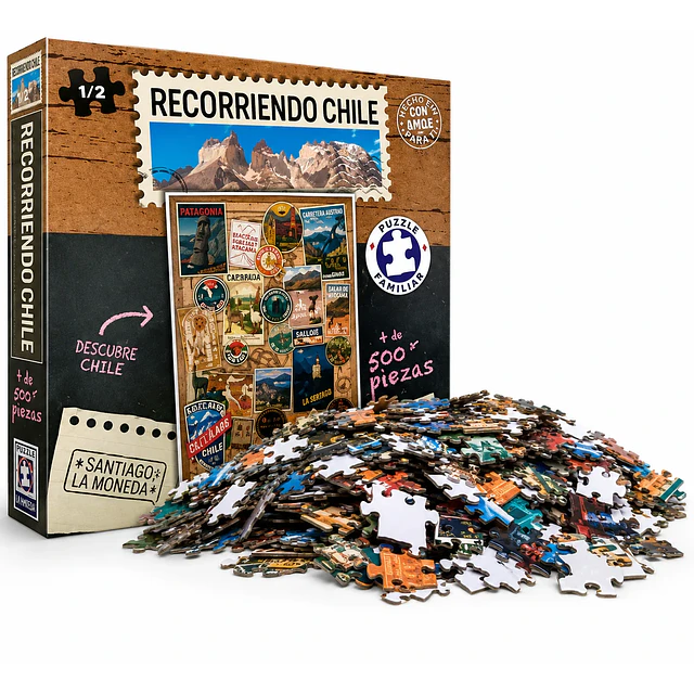 Puzzle 500 piezas recorriendo Chile 2