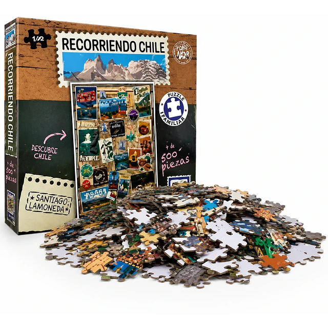 Puzzle 500 piezas recorriendo Chile 3
