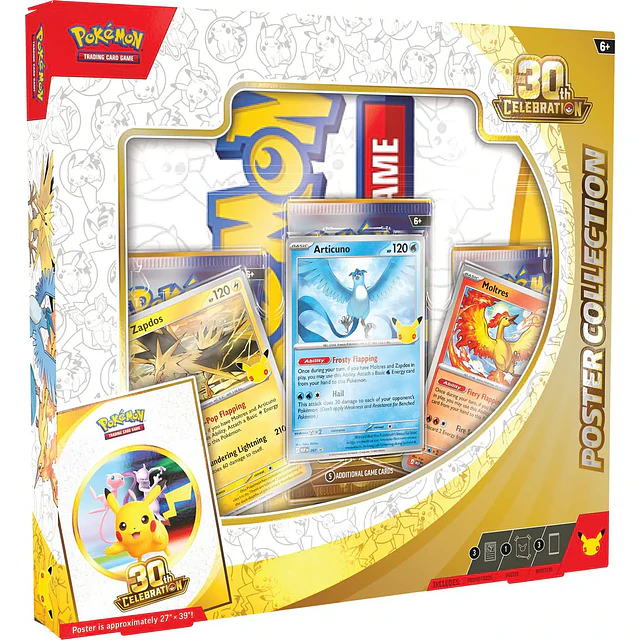 PREVENTA Pokemon TCG 30th Celebration - Poster Collection INGLÉS 