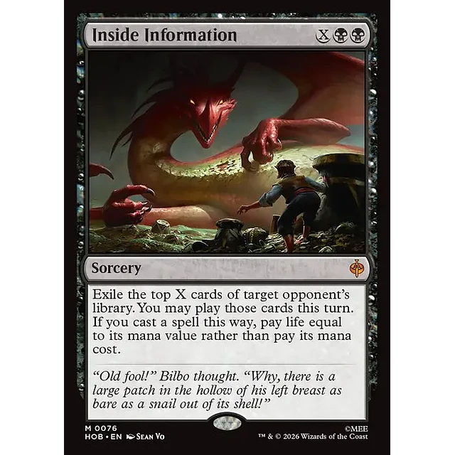 Inside Information - 0076 - Inglés - Foil