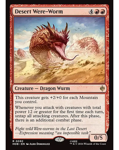 Desert Were-Worm - 0092 - Inglés - Foil