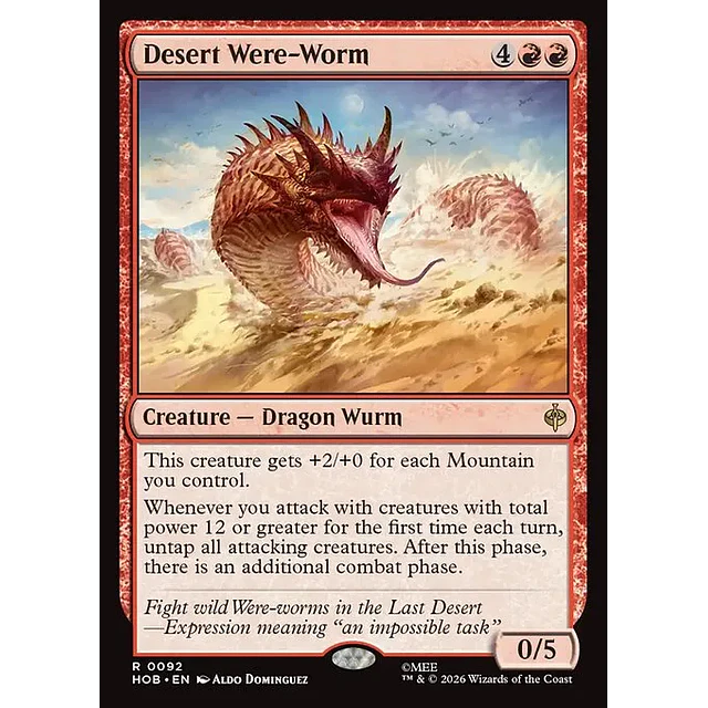 Desert Were-Worm - 0092 - Inglés - Foil
