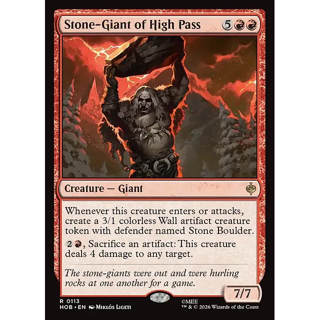 Stone-Giant of High Pass - 0113 - Inglés - Foil