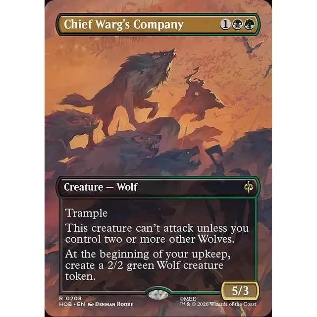 Chief Warg's Company - 0208 - Inglés - Foil