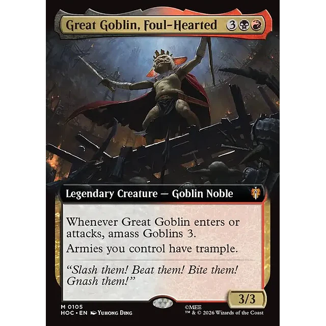 Great Goblin, Foul-Hearted - 0105 - Inglés 