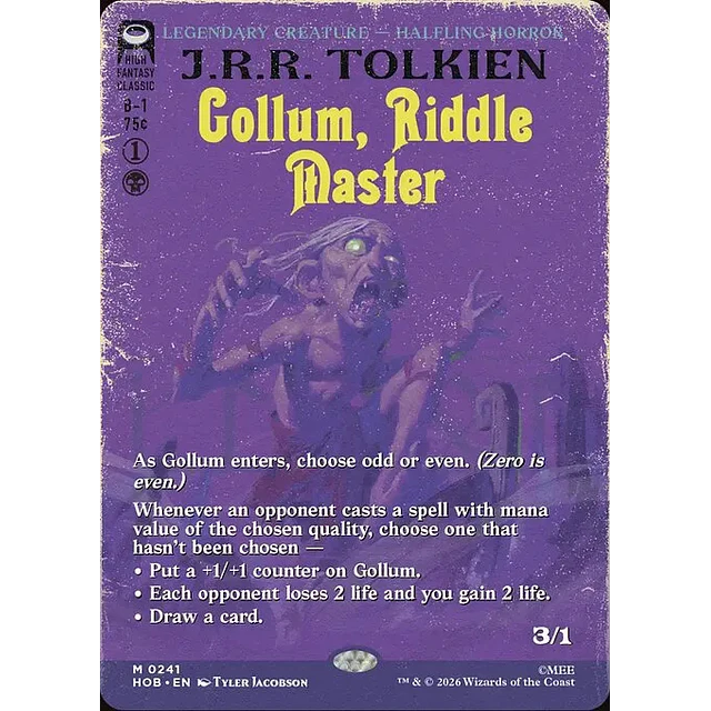 Gollum, Riddle Master - 0241 - Inglés - Foil