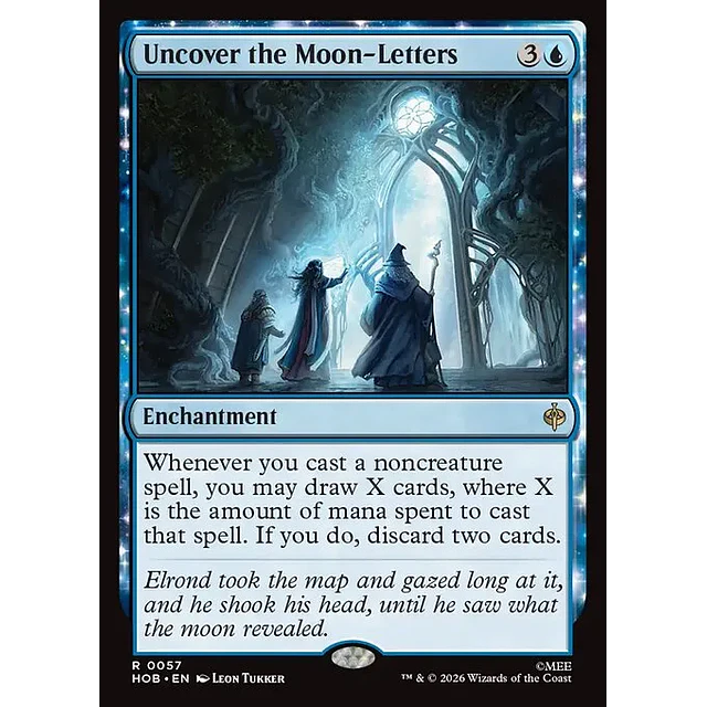 Uncover the Moon-Letters - 0057 - Inglés - Foil