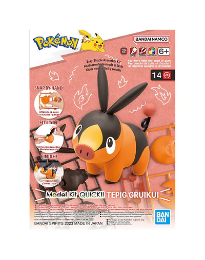POKEMON MODEL KIT QUICK!! 14 TEPIG