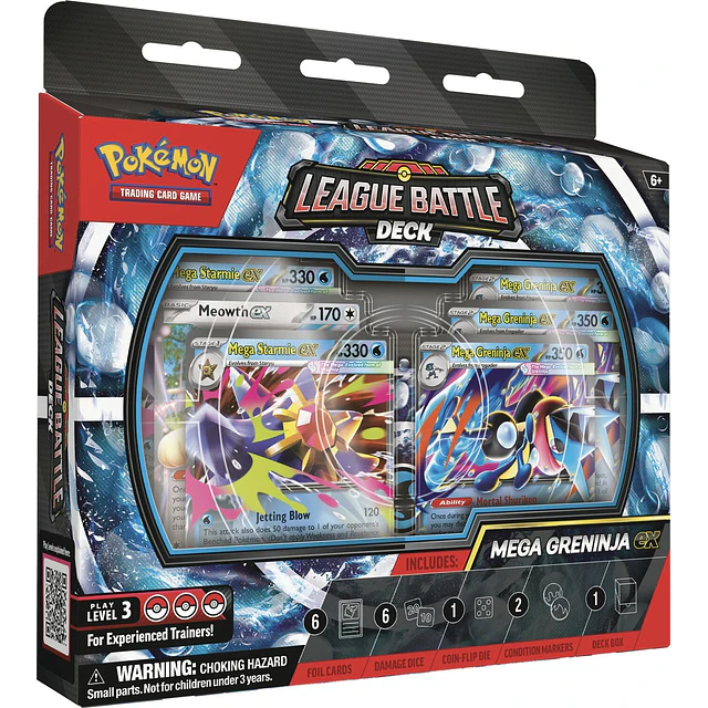 PREVENTA - POKÉMON TCG MEGA GRENINJA EX LEAGUE BATTLE DECK (2026) INGLÉS 1