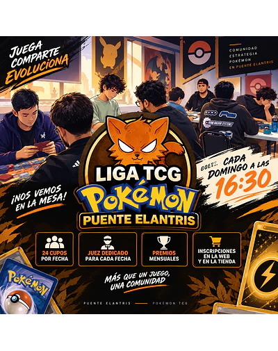 Liga Mensual Pokémon TCG Puente Elantris - Octubre - 2026