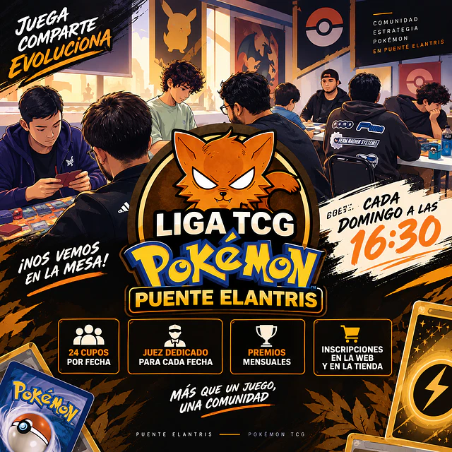 Liga Mensual Pokémon TCG Puente Elantris - Octubre - 2026