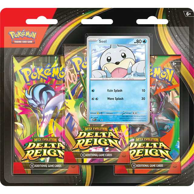 Pokémon TCG Mega Evolution – Delta Reign 3-Pack Blister Inglés