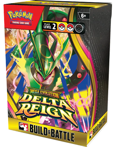 PREVENTA Pokémon TCG Mega Evolution – Delta Reign Build & Battle Box Inglés