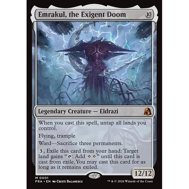 Emrakul, the Exigent Doom - 0001 - Inglés - Foil