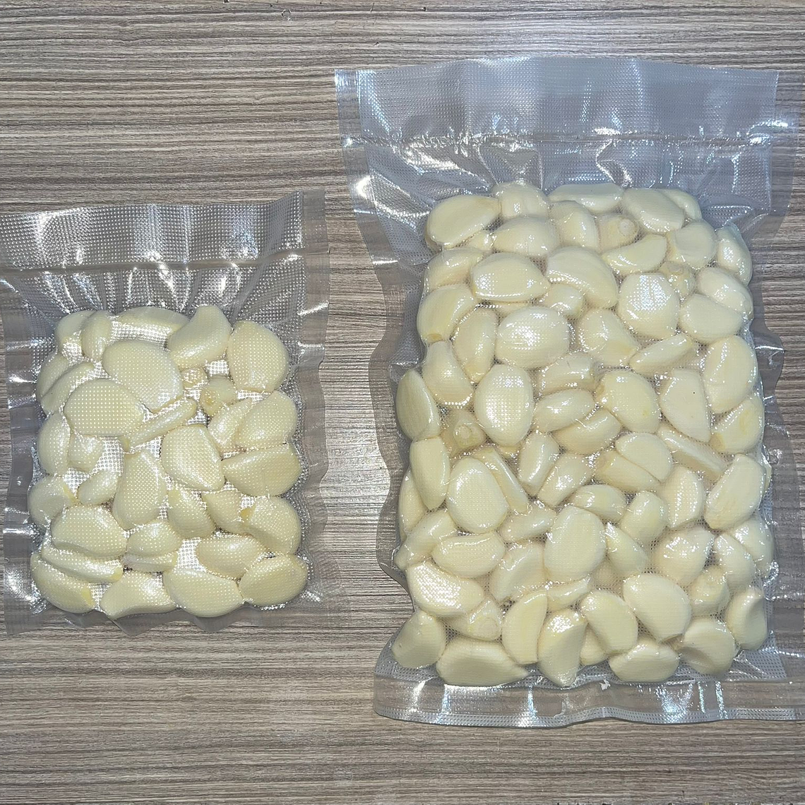 Ajo pelado al vacío por gramos 1