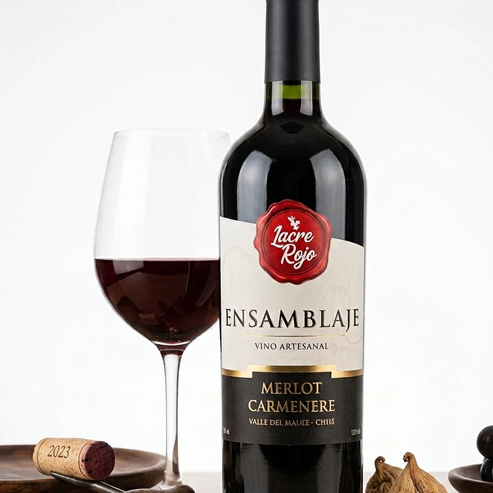 Lacre Rojo Ensamblaje Merlot/Carmenere Artesanal 1