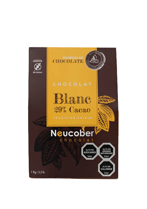 Moneda "Neucober" 29% de Cacao, Chocolate Blanco