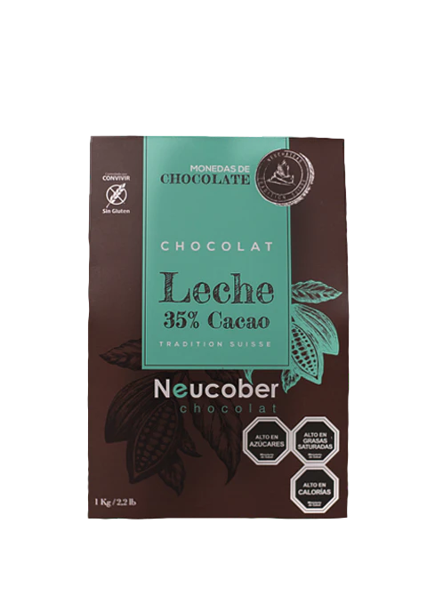 Moneda "Neucober" 35% de Cacao con Leche