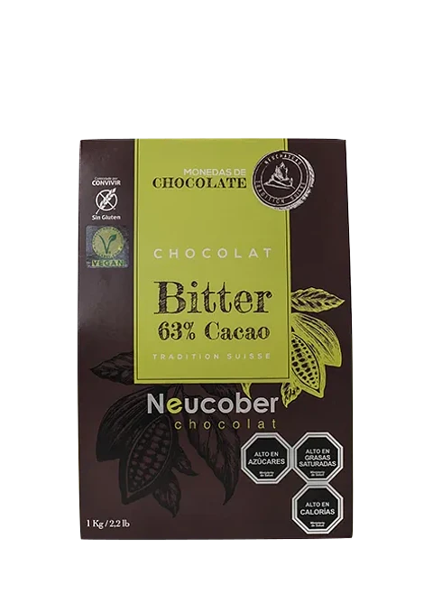 Moneda "Neucober" 63% de Cacao (Vegano)