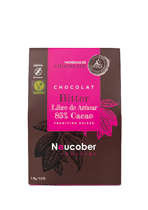 Moneda "Neucober" 85% de Cacao (Vegano): 