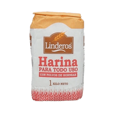 Harina Flor (trigo) con Polvos "Linderos"