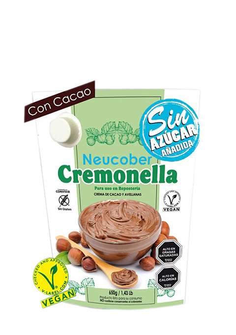 Cremonella "Neucober" Vegana S/Azúcar Añadida 650grs.