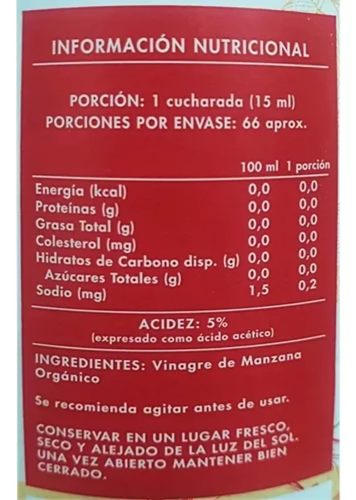 Vinagre de Manzana 
