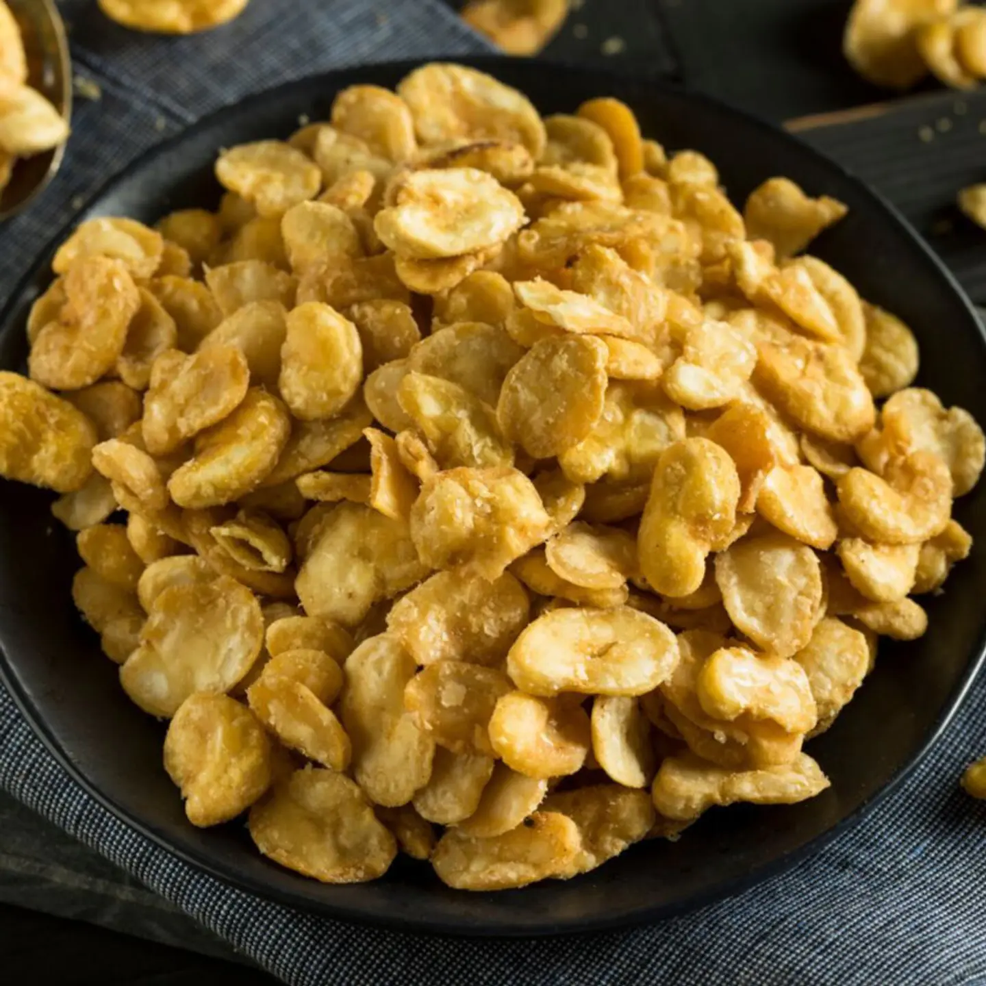 Habas fritas saladas 1