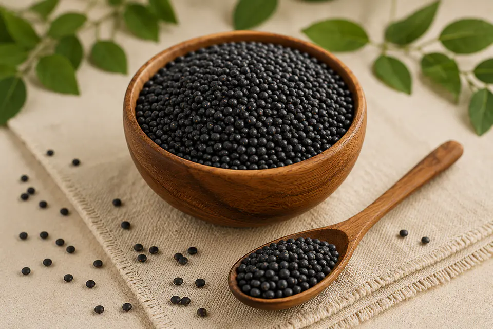 Lentejas negras 1kg. 1