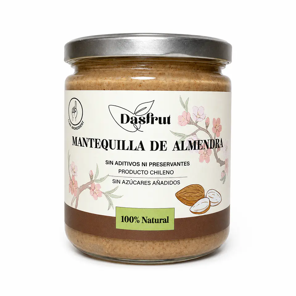 Mantequilla de almendra 100% natural 410grs. 1