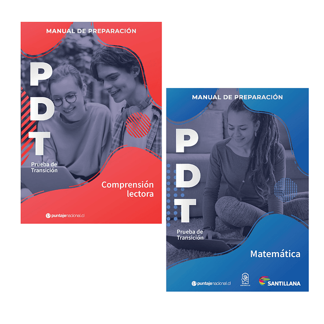 PACK Manuales de preparación PDT (Invierno)  / Puntaje Nacional - Santillana