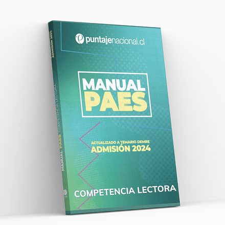 Manual PAES ﻿﻿Competencia Lectora Admisión 2024