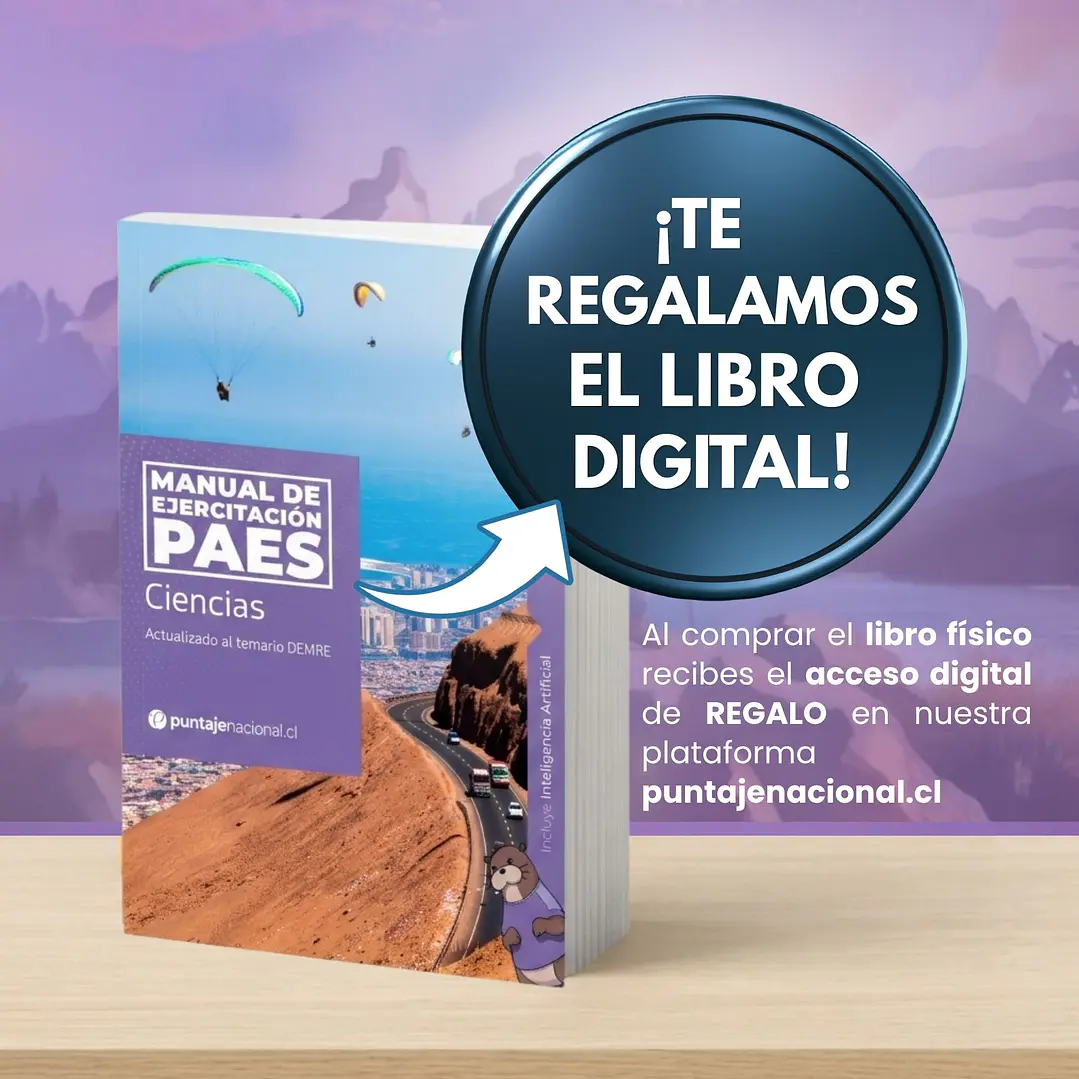 2da Edición: Manual PAES Ejercitación Ciencias + nutrIA  2