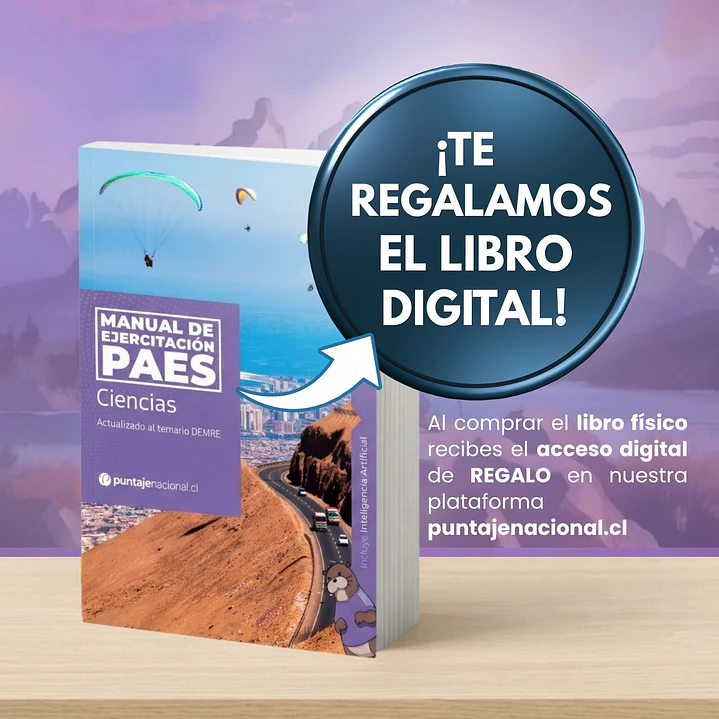 2da Edición: Manual PAES Ejercitación Ciencias + nutrIA  2