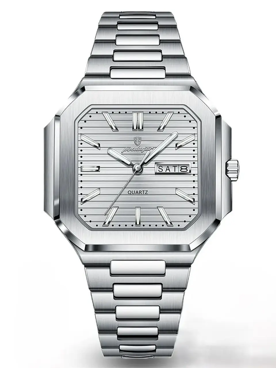 Reloj Cuadrado Elegante de Cuarzo Poedagar 672 6