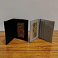 Portadocumentos Billetera Slim Elegante de EcoCureo Gris/Negro - Miniatura 1