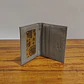 Portadocumentos Billetera Slim Elegante de EcoCureo Gris/Negro - Miniatura 5