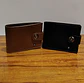 Billetera Elegante con Broche Ecocuero Cafe/Negro - Miniatura 1