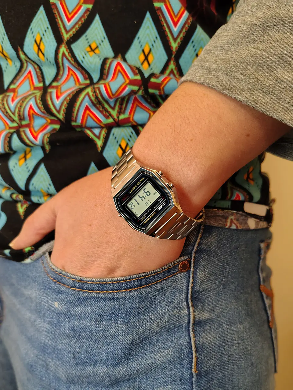 Reloj Casio Vintage Digital Unisex A-158WA-1  4